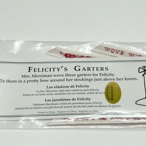 🆕 Pleasant Co. American Girl Doll Felicity Garters